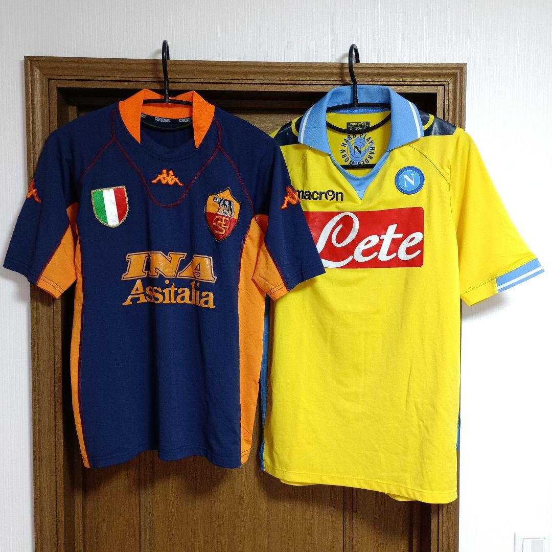 macron ナポリ 11/12 kappa ローマ 01/02 ユニフォーム