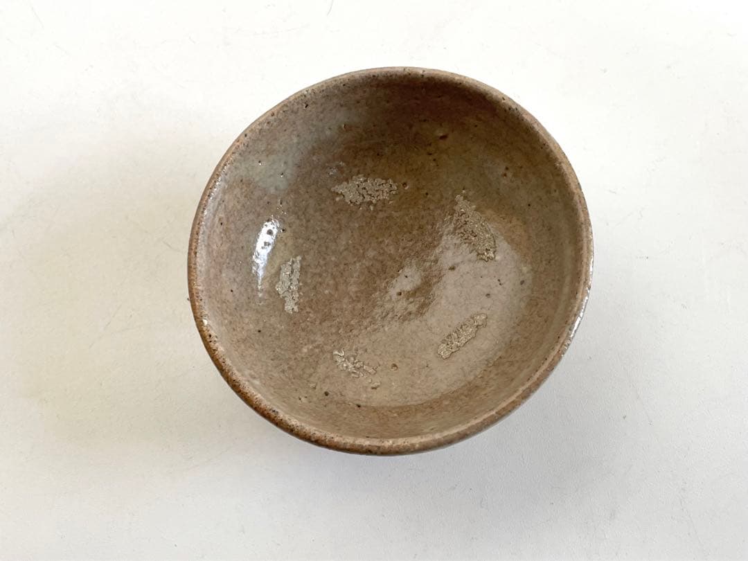 陶芸家　武末日臣　井戸　杯　盃　ぐい呑　酒器　平盃　梅花皮　共箱　李朝　唐津