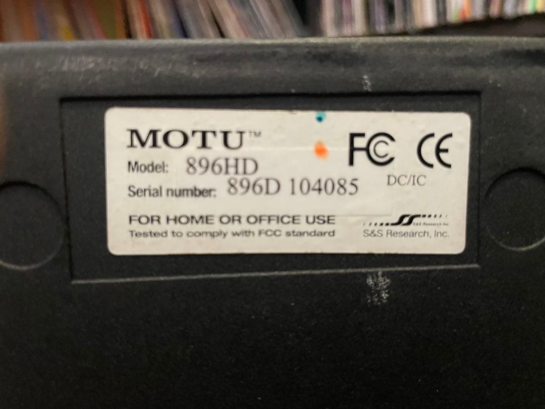 MOTU 896HD オーディオインターフェイス