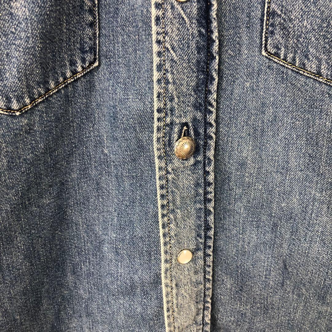 MADISON BLUE ウェスタンデニムシャツ 0 ブルー