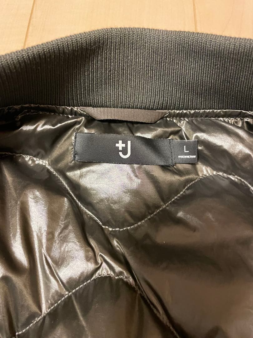 ユニクロ+J UNIQLO+J オーバーサイズ MA-1ブルゾン カーキ L
