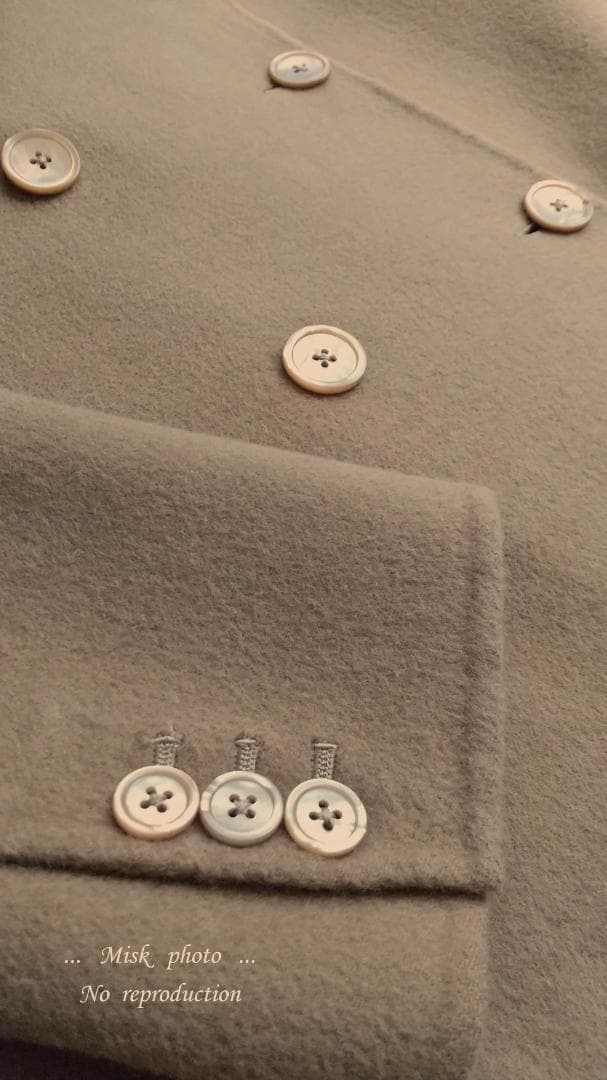 'S Max Mara ダブルフェイスダブルブレストコート JI38 キャメル