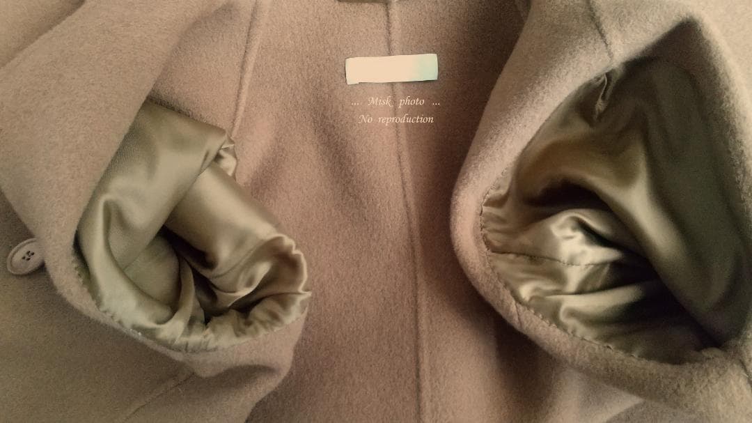 'S Max Mara ダブルフェイスダブルブレストコート JI38 キャメル