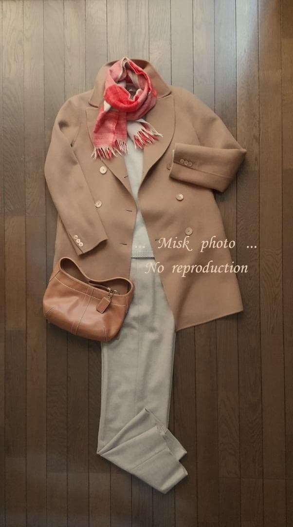 'S Max Mara ダブルフェイスダブルブレストコート JI38 キャメル