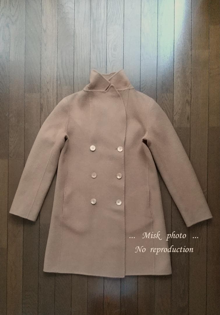 'S Max Mara ダブルフェイスダブルブレストコート JI38 キャメル
