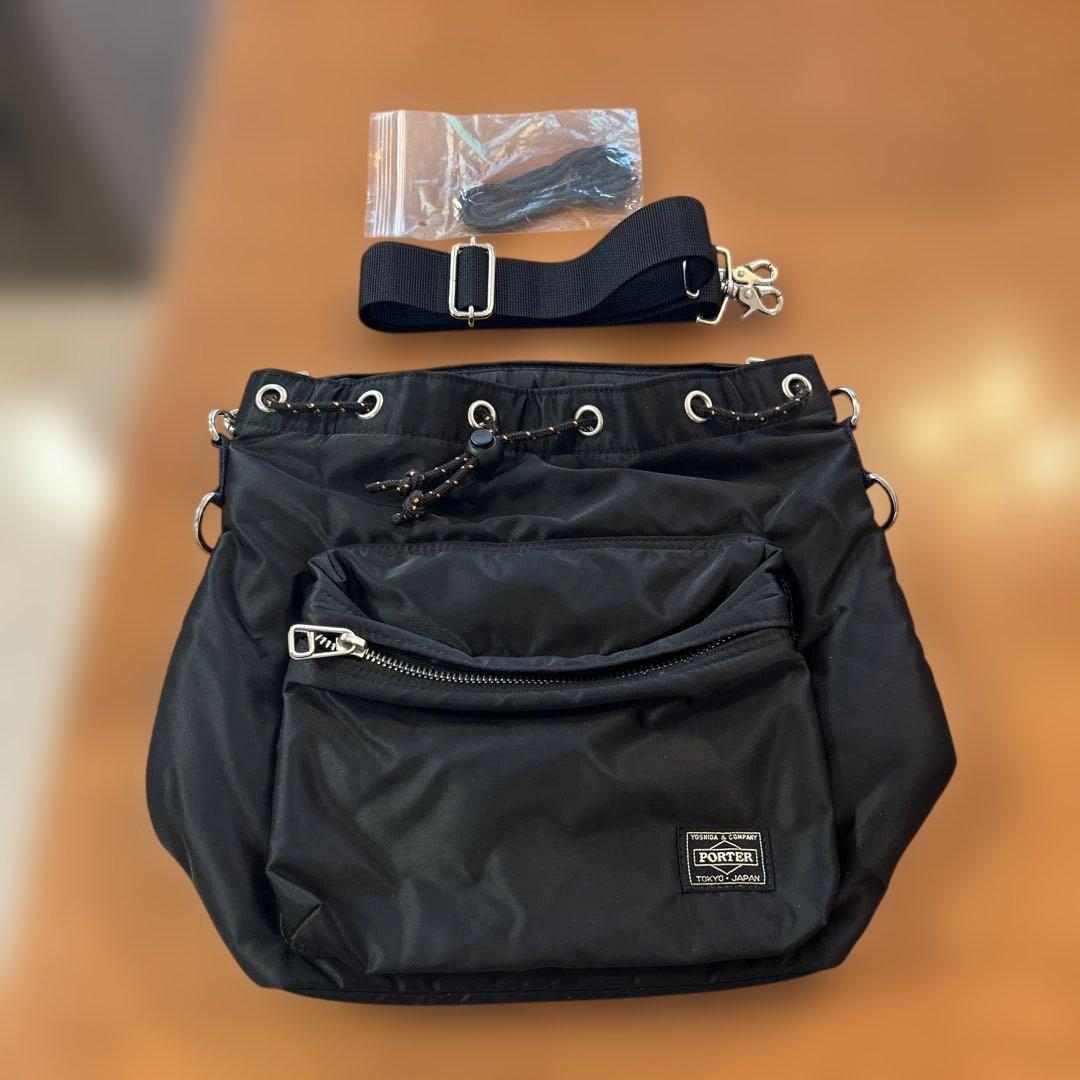 ゆき！PORTER ポーター　バルーンサックL ブラック