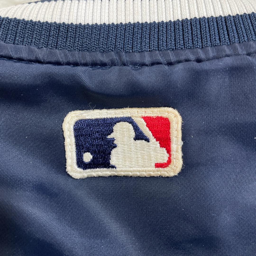 90s スターター NYヤンキース スタジャン 筆記体ロゴ ネイビー M
