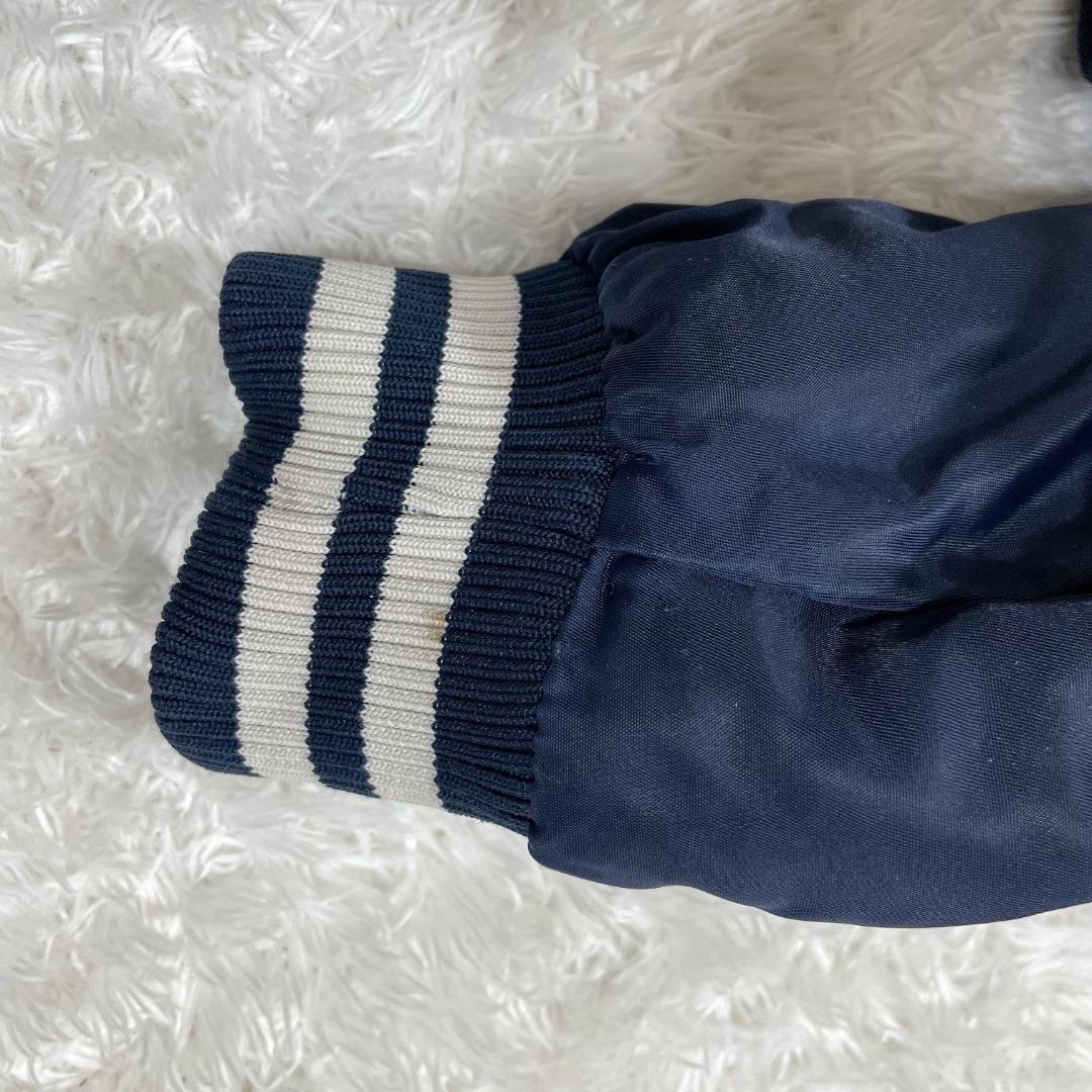 90s スターター NYヤンキース スタジャン 筆記体ロゴ ネイビー M