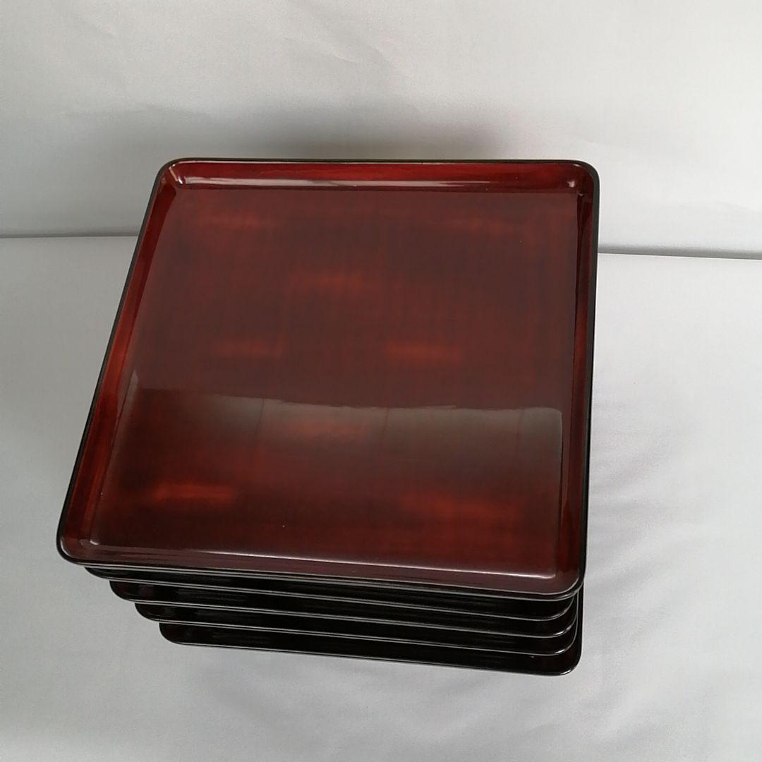 輪島塗り　小さめお膳台　５つセット