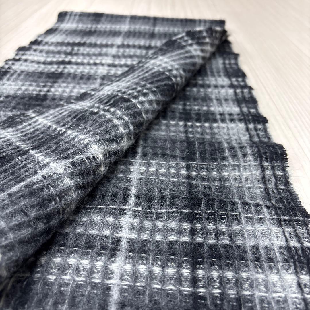 ☆ ヴィヴィアンウエストウッド ウール ロゴ ワッフル マフラー オーブ