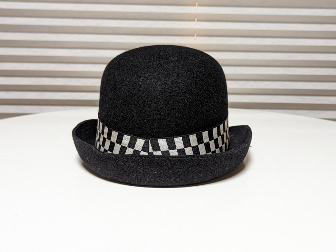 イギリス警察 安全ヘルメット ボーラーハット L　 ブラック ウール