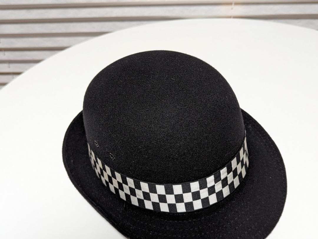 イギリス警察 安全ヘルメット ボーラーハット L　 ブラック ウール