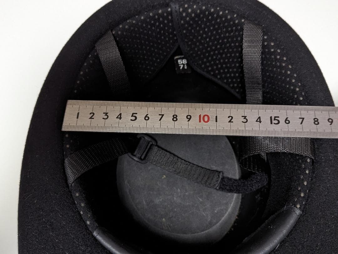 イギリス警察 安全ヘルメット ボーラーハット L　 ブラック ウール