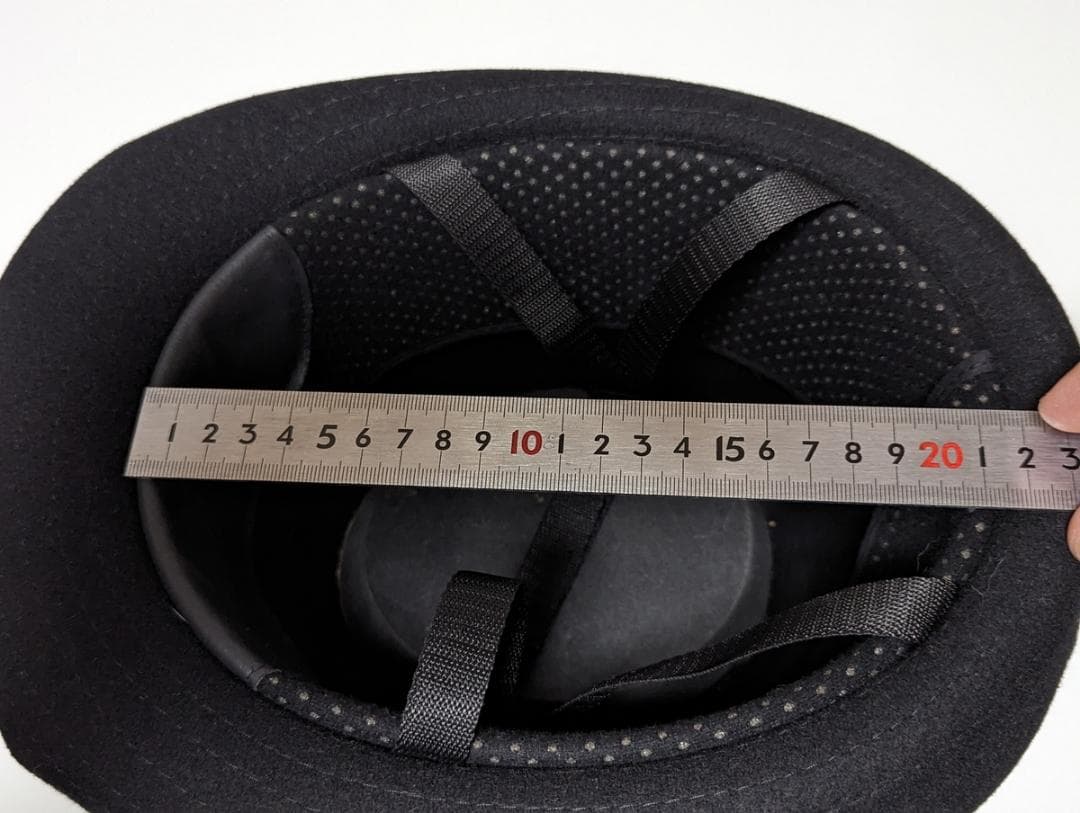 イギリス警察 安全ヘルメット ボーラーハット L　 ブラック ウール