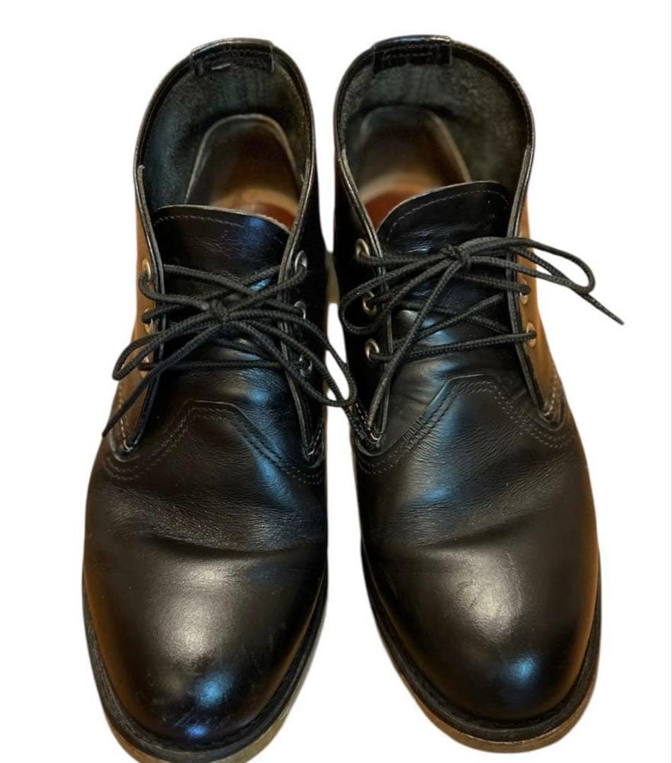 竜*雲様 レッドウィング　黒　ワークブーツ Work Chukka