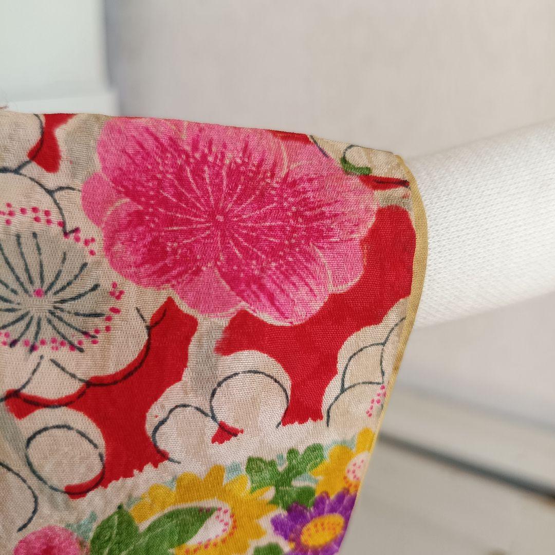 アンティークカラフル模様の着物と作り帯☆七五三セット