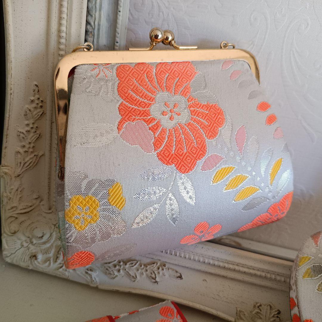 アンティークカラフル模様の着物と作り帯☆七五三セット