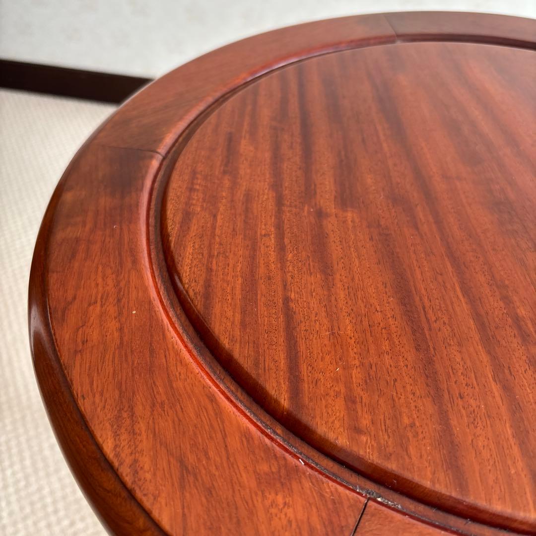 アンディーク花台、5脚、サイドテーブル、無垢材使用で組み付け