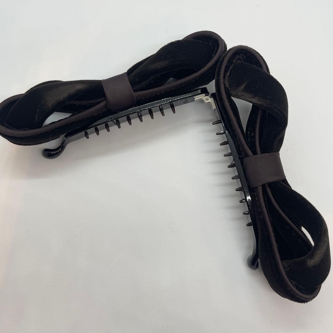 コンプレックスビズ 美品★ ベルベット ベロア バナナクリップ