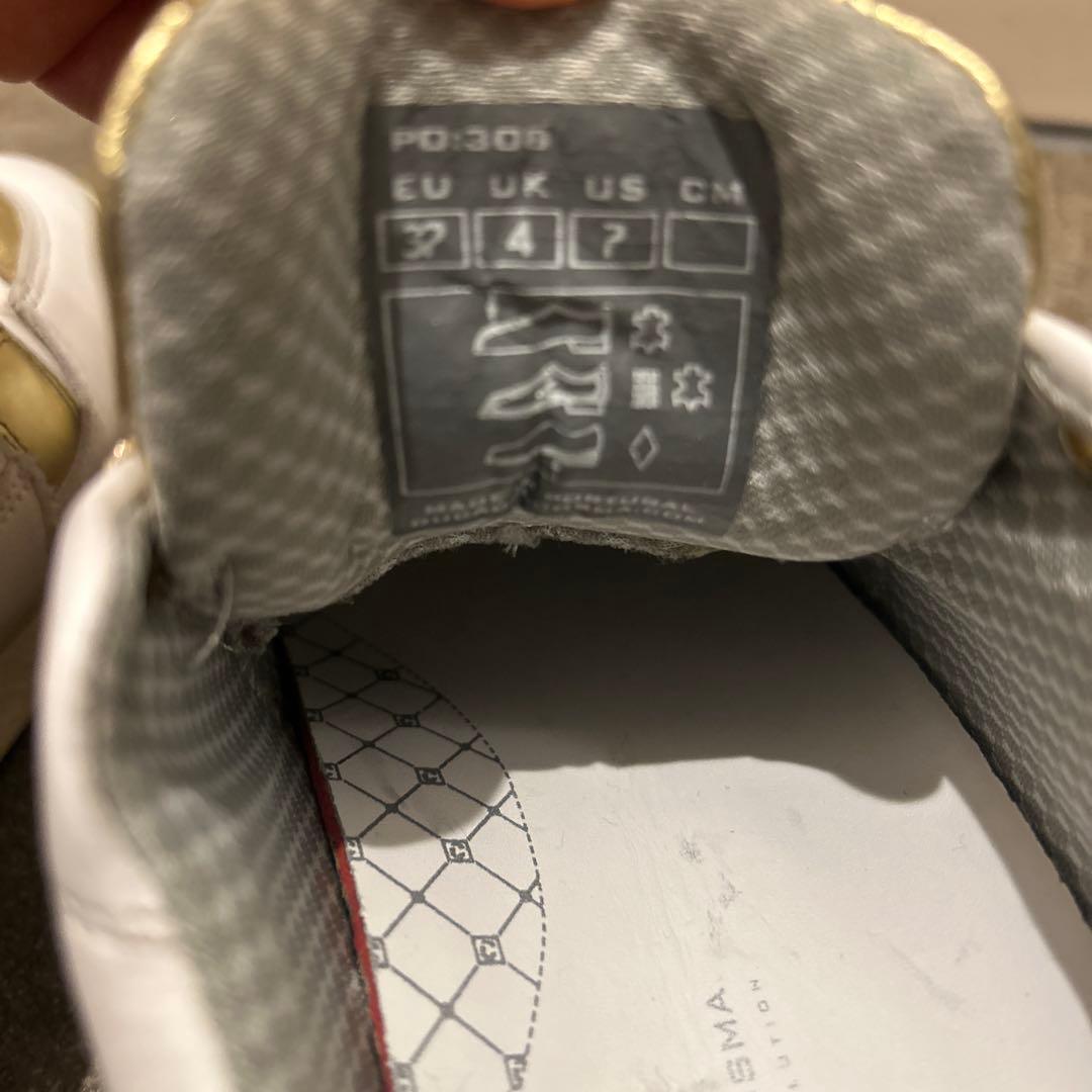 DUCA DEL COSMA ホワイト ゴールド スニーカー