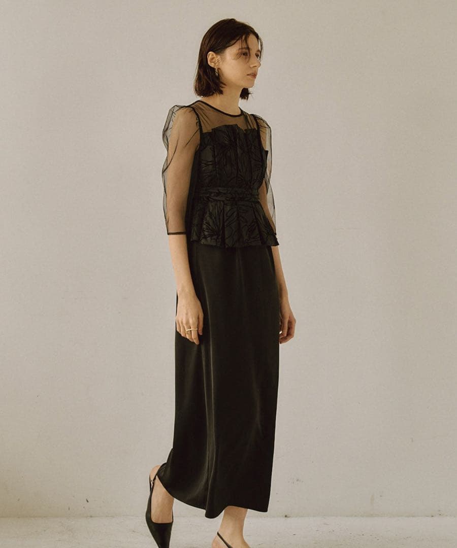 ★新品タグ付き★ LE’RURE Flourish pencilドレス