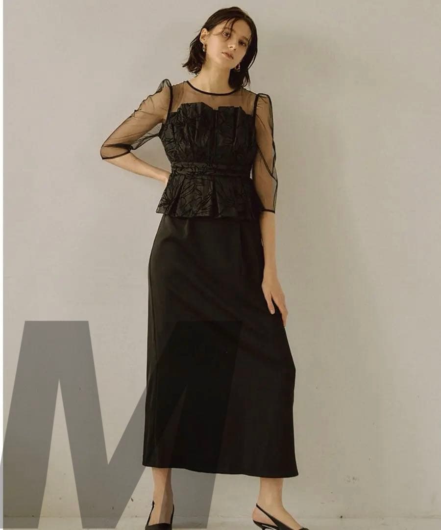 ★新品タグ付き★ LE’RURE Flourish pencilドレス