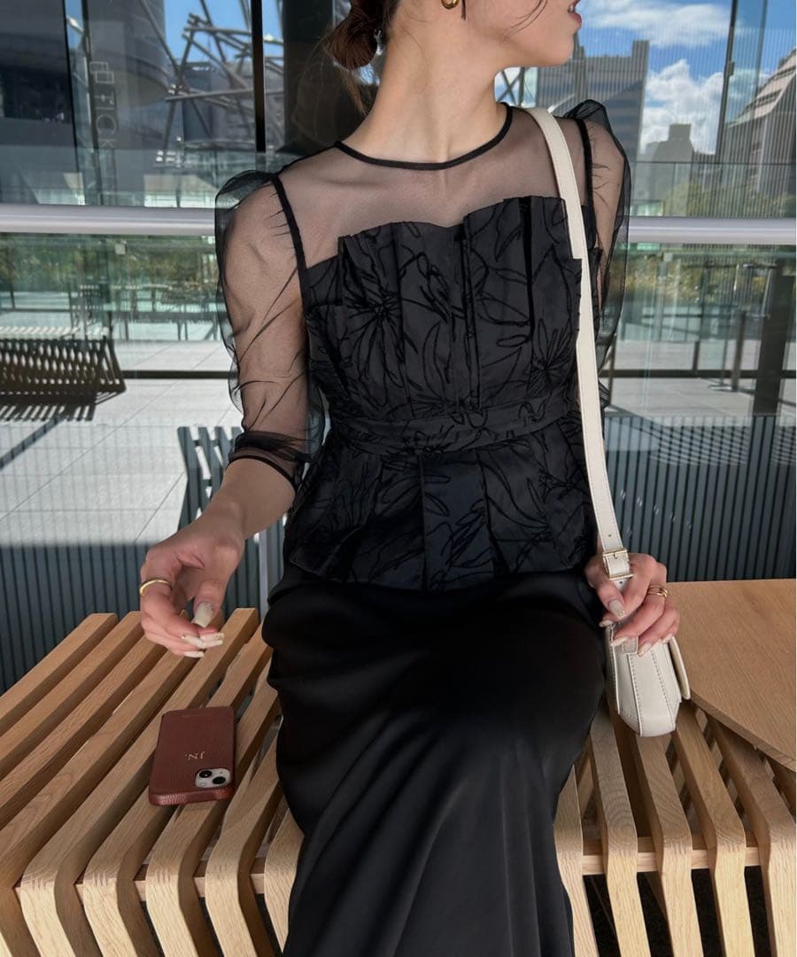 ★新品タグ付き★ LE’RURE Flourish pencilドレス