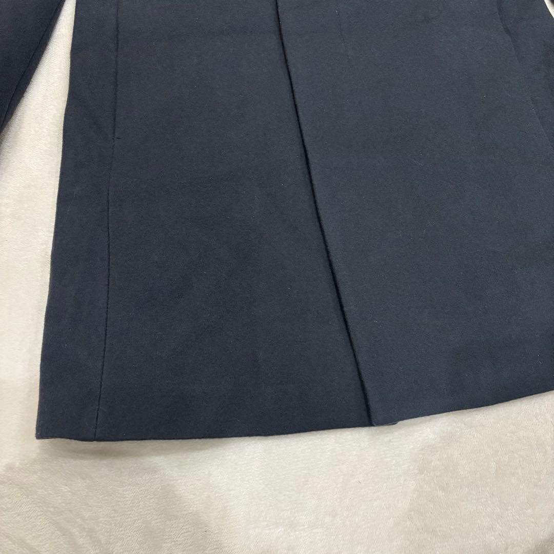 【新品】theory セオリー　スタンドカラーコート　ダークグレー　ウールコート