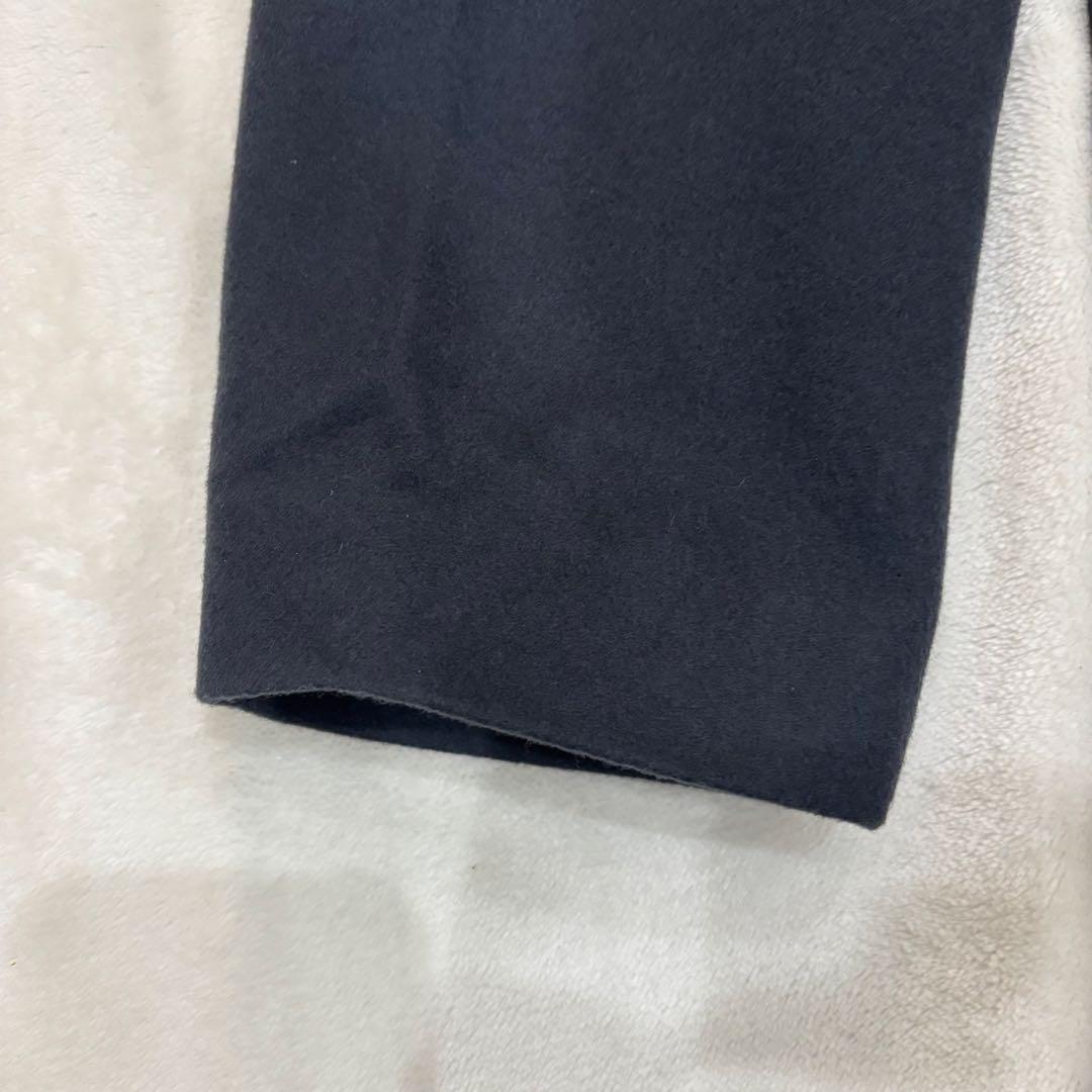 【新品】theory セオリー　スタンドカラーコート　ダークグレー　ウールコート