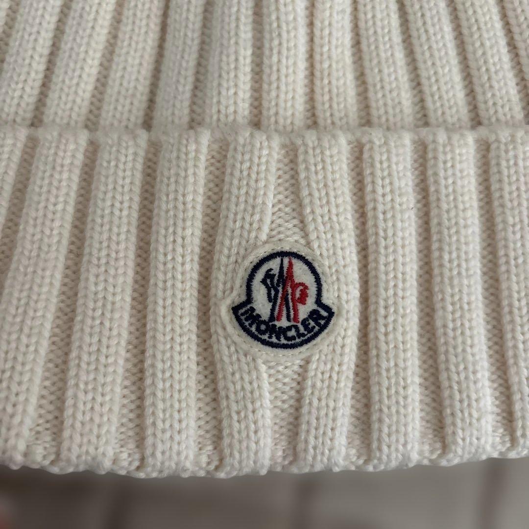 MONCLER アイボリー ニット帽