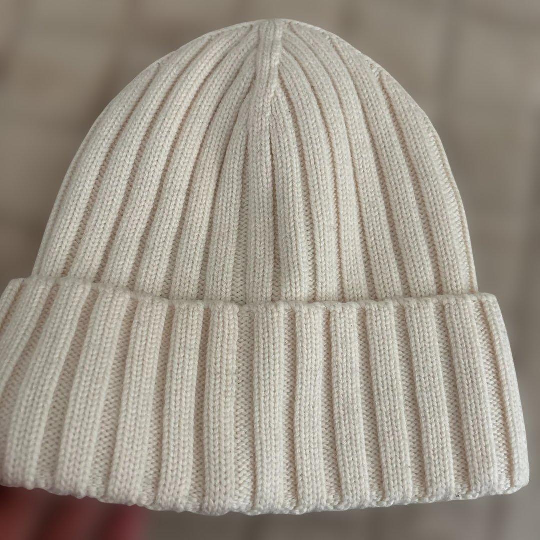 MONCLER アイボリー ニット帽