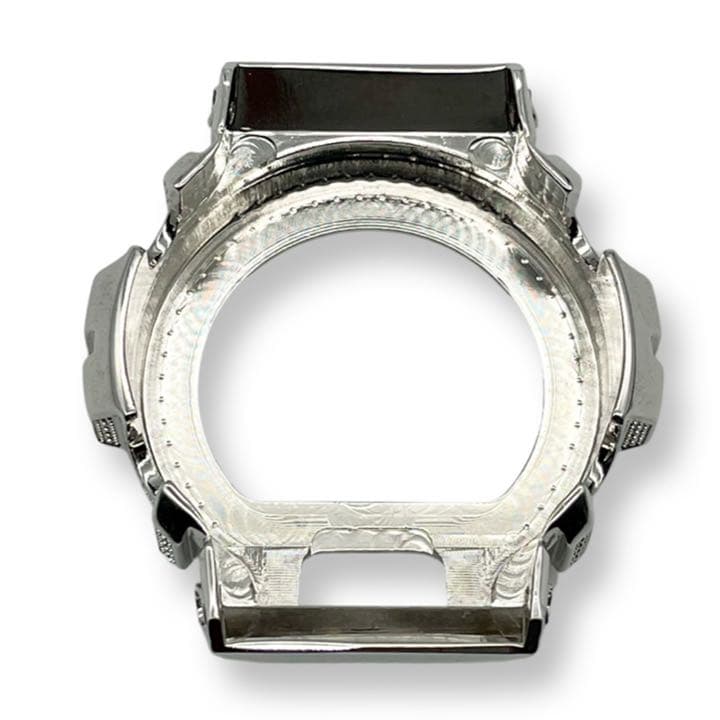 Iced-Out DW-6900用ベゼル CZシルバー