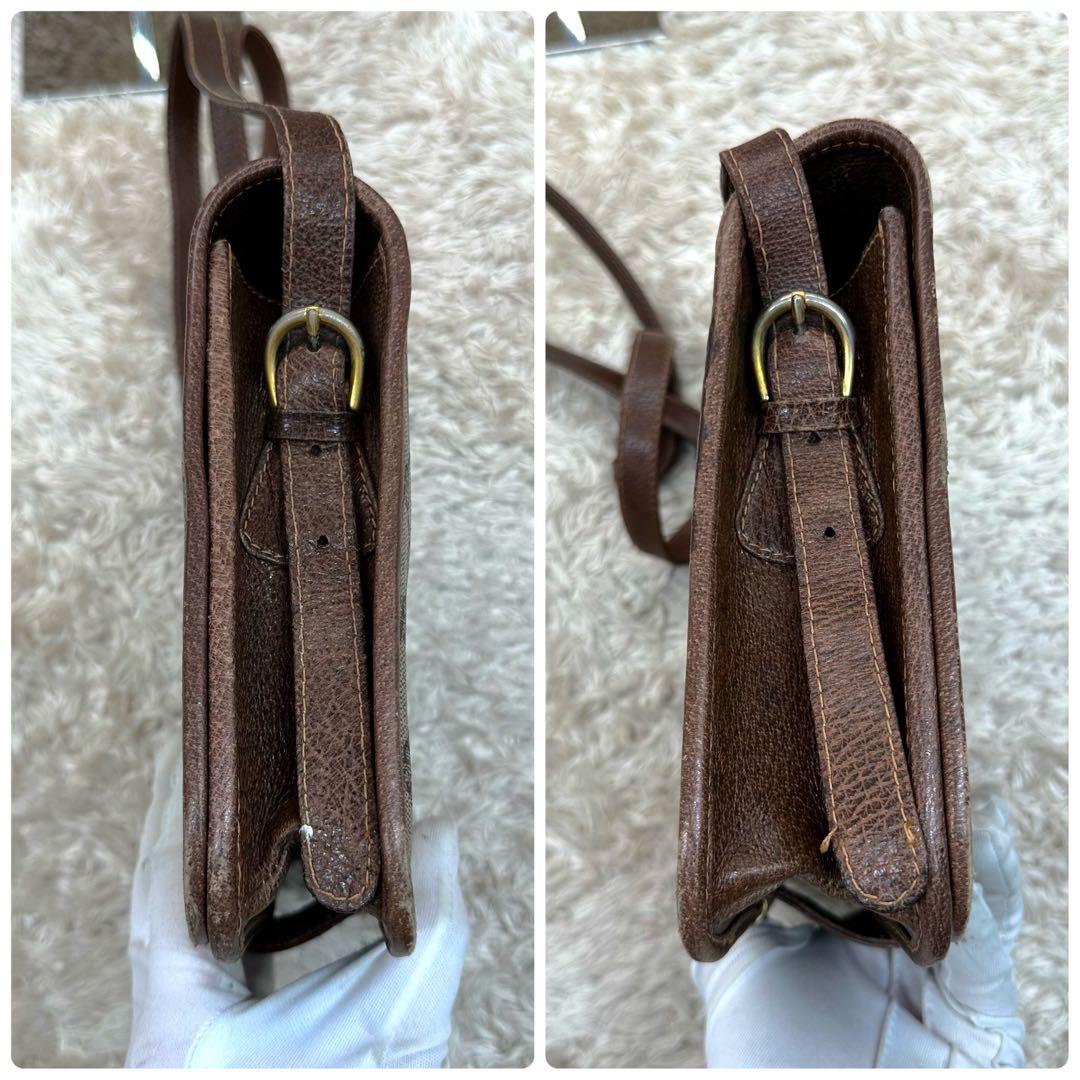 【美品】GUCCI GGパターン ショルダーバッグ スプリーム ブラウン