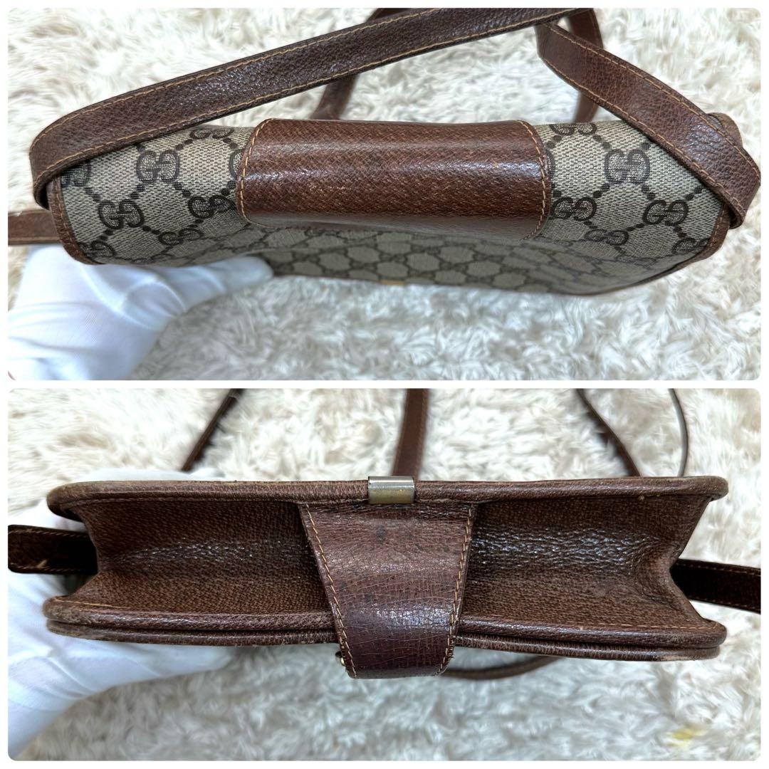 【美品】GUCCI GGパターン ショルダーバッグ スプリーム ブラウン