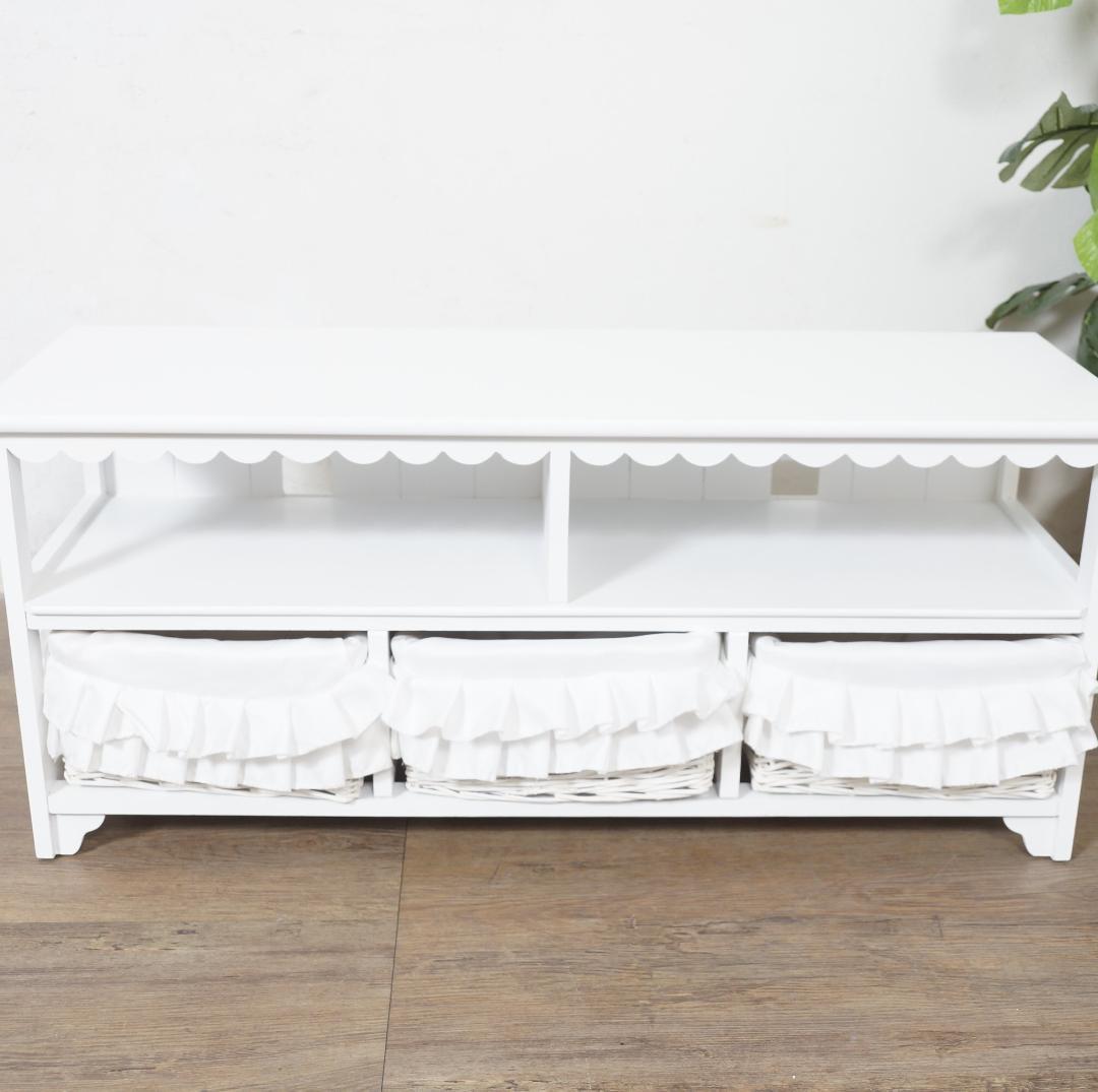 みーこ♡　　テレビボード　テレビ台　幅　100　バスケット3個