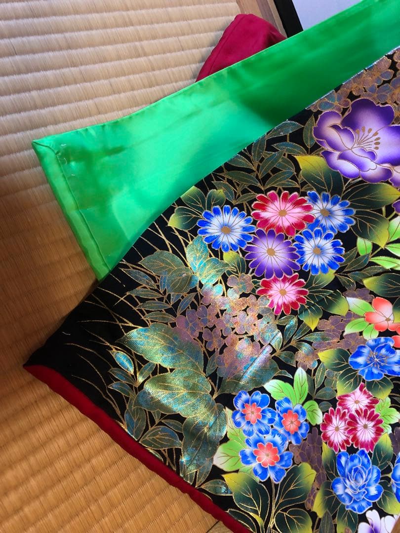 【超美品】婚礼 花嫁 引き振袖 赤 鳥花柄 フォトスタジオにて使用