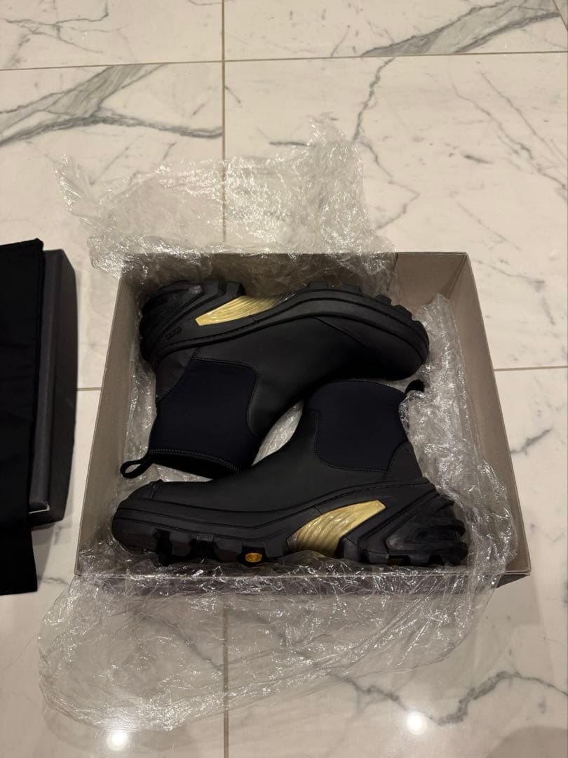 alyx 9sm アリクス ソックス ブーツ ビブラムソール 黒717L▲