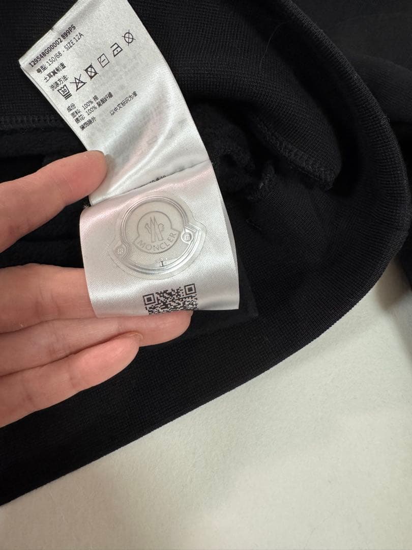 モンクレール　キッズ 12A 152 トレーナー　ブラック