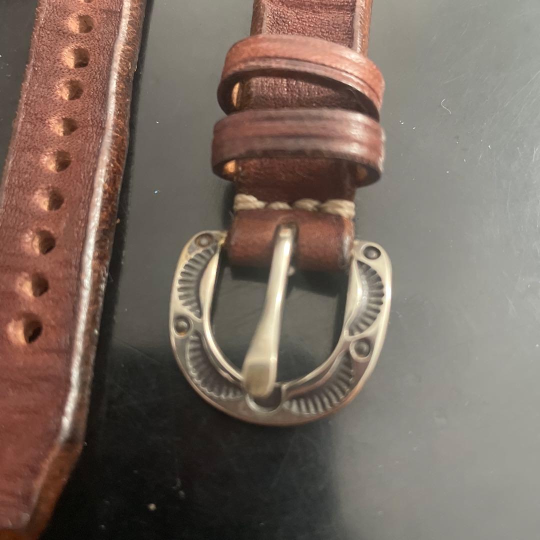 Dutch Leather Company ウォッチベルト18ミリ　ブラウン新品