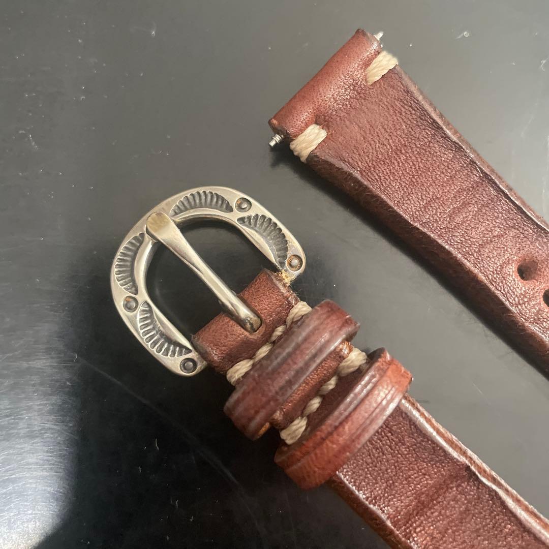 Dutch Leather Company ウォッチベルト18ミリ　ブラウン新品
