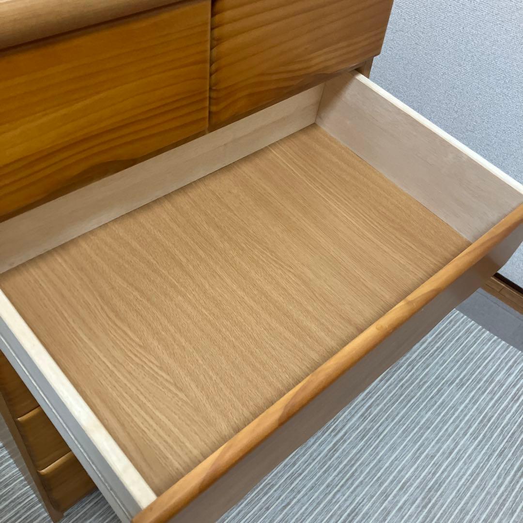 華蓮　木製チェスト ナチュラルウッド 6引き出し