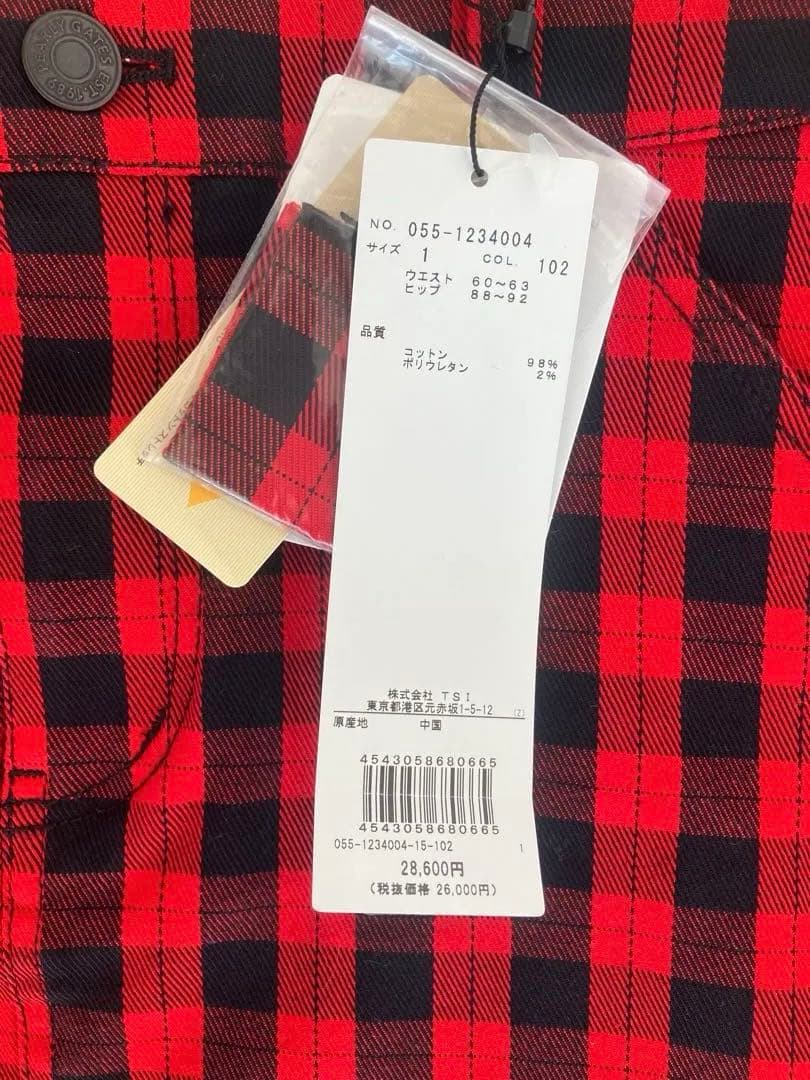 PEARLY GATES チェック柄ゴルフスカート