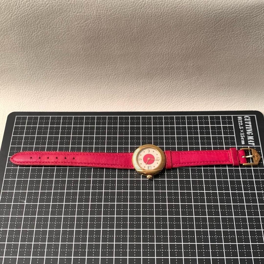 希少 稼動品 イヴサンローラン ビビット ホットピンク 腕時計ウォッチ YSL