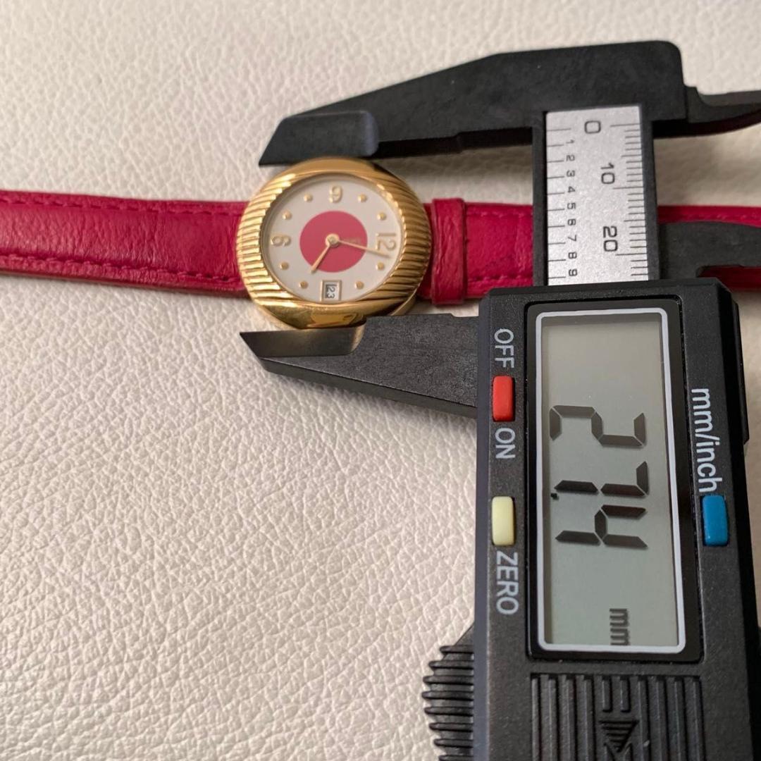 希少 稼動品 イヴサンローラン ビビット ホットピンク 腕時計ウォッチ YSL