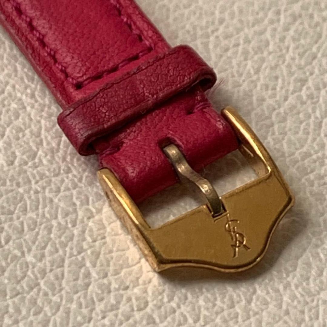 希少 稼動品 イヴサンローラン ビビット ホットピンク 腕時計ウォッチ YSL