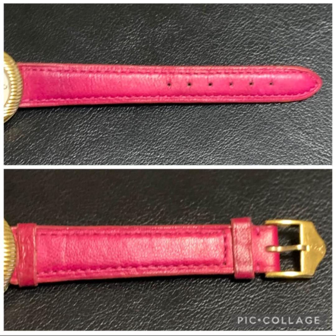 希少 稼動品 イヴサンローラン ビビット ホットピンク 腕時計ウォッチ YSL