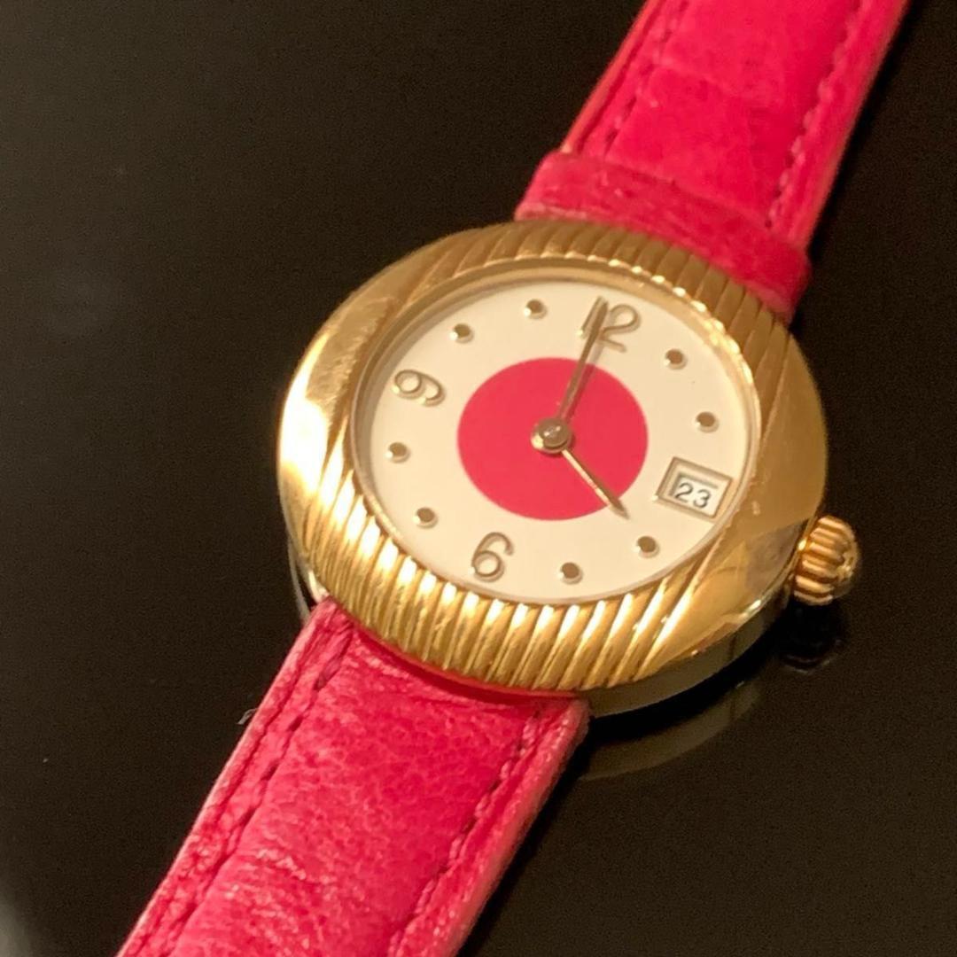 希少 稼動品 イヴサンローラン ビビット ホットピンク 腕時計ウォッチ YSL