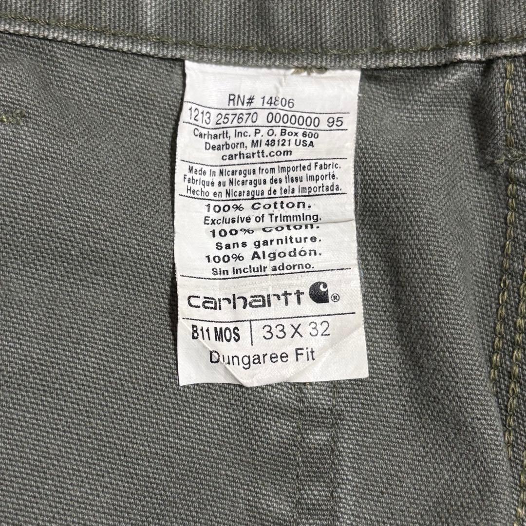 【希少】US企画 カーハート ダック ペインターパンツ W33革タグ