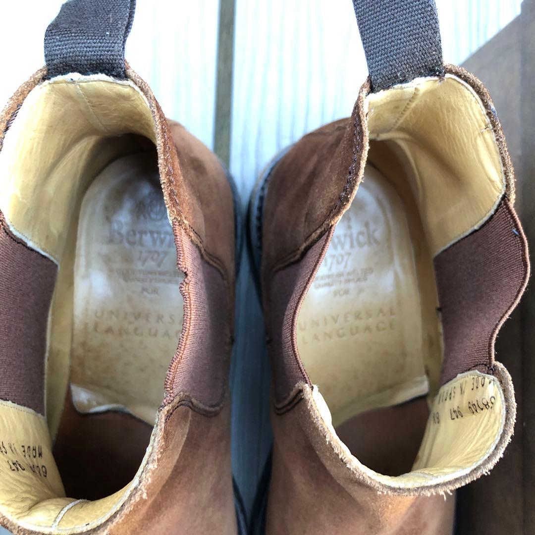 Berwick サイドゴアブーツ 27.0cm ブラウン