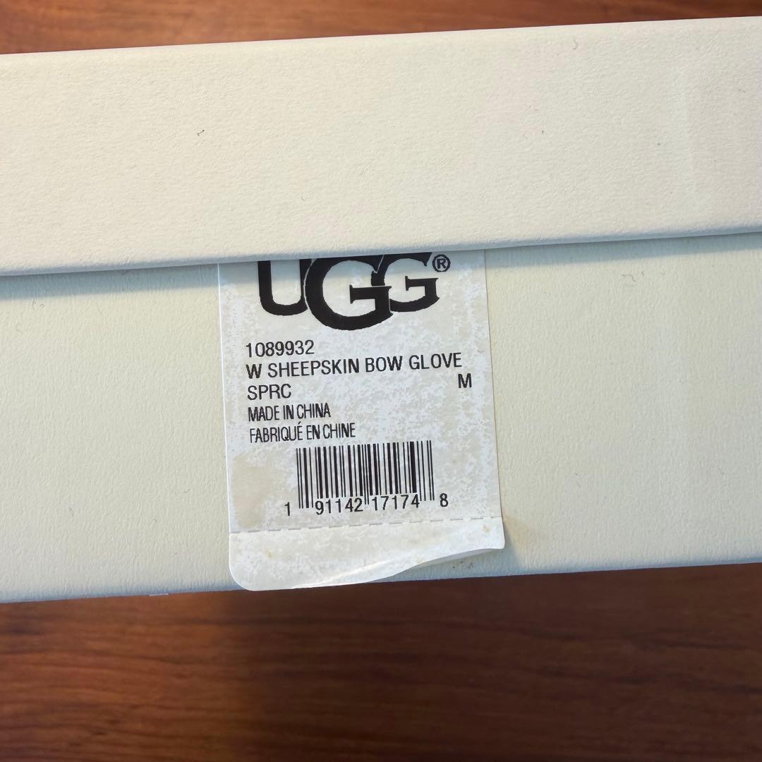 【未使用美品】UGG SHEEPSKIN BOW GLOVE グローブ 手袋